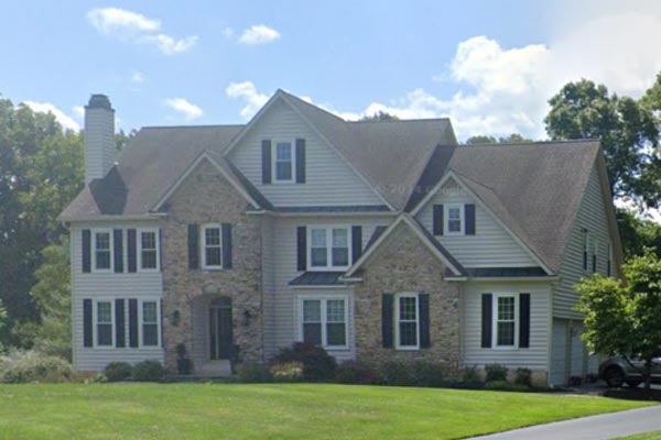 Before side view of house