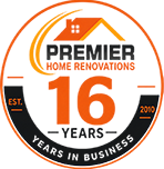 Premier Home Renovations Years in Business Badge