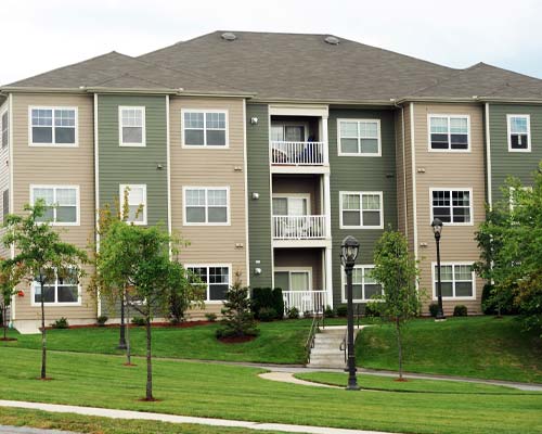 Residential roof getting repaired