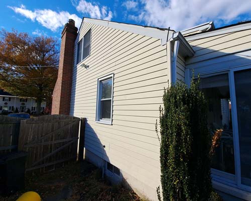 Residential home siding - white color