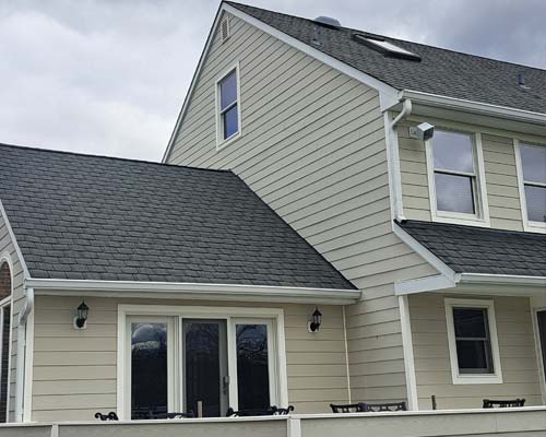 Residential home siding - white color
